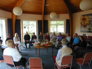 A gathered meeting: A Quaker Meeting in progress